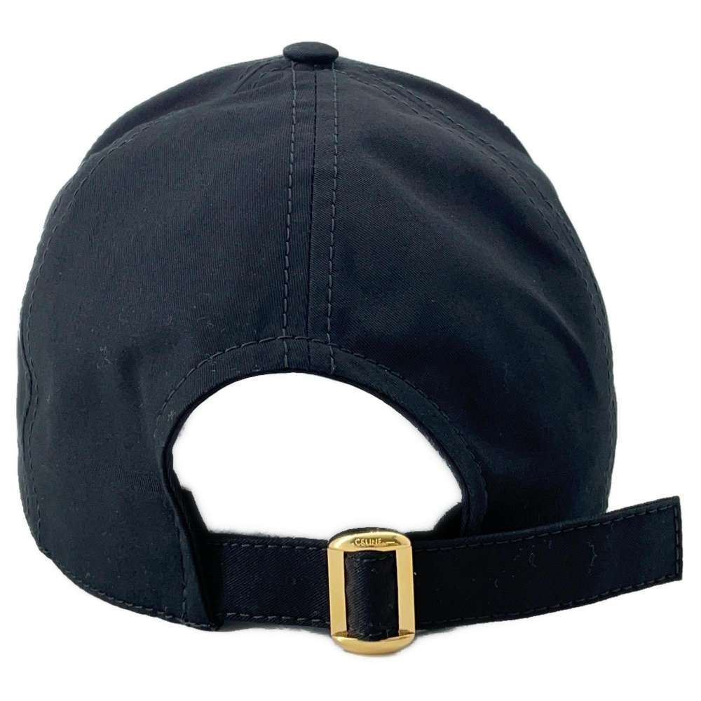 Celine Triomphe Baseball Cotton Cap Black - Picture 3 of 11